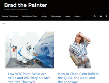 Tablet Screenshot of bradthepainter.com